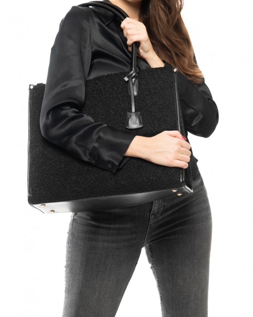 Bolso Shopper Negro - Turín